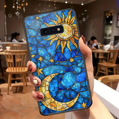 Samsung Galaxy S10e Cover - Celestial Starry Universe Series  - HQ Ultra Shine Premium Infinity Glass Soft Silicon Borders Case