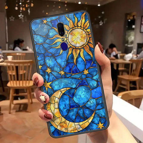 Oppo F11 Cover - Celestial Starry Universe Series  - HQ Ultra Shine Premium Infinity Glass Soft Silicon Borders Case