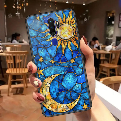 Oppo A5 2020 Cover - Celestial Starry Universe Series  - HQ Ultra Shine Premium Infinity Glass Soft Silicon Borders Case