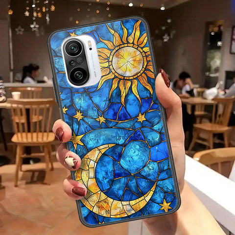 Xiaomi Redmi K40 Cover - Celestial Starry Universe Series  - HQ Ultra Shine Premium Infinity Glass Soft Silicon Borders Case