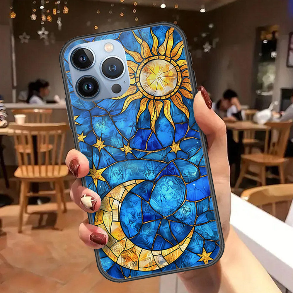 iPhone 13 Pro Max Cover - Celestial Starry Universe Series - HQ Ultra Shine Premium Infinity Glass Soft Silicon Borders Case (Fast Delivery)