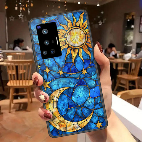 Vivo X70 Pro Cover - Celestial Starry Universe Series  - HQ Ultra Shine Premium Infinity Glass Soft Silicon Borders Case
