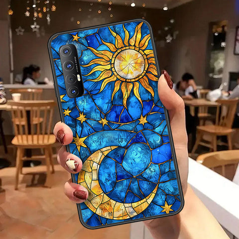 Oppo Reno 3 Pro Cover - Celestial Starry Universe Series  - HQ Ultra Shine Premium Infinity Glass Soft Silicon Borders Case