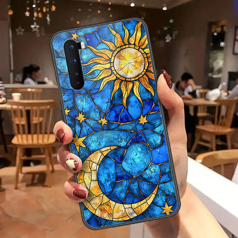 OnePlus Nord Cover - Celestial Starry Universe Series  - HQ Ultra Shine Premium Infinity Glass Soft Silicon Borders Case