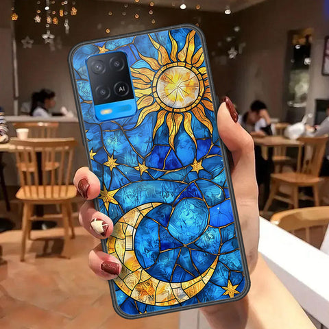 Oppo A54 4G Cover - Celestial Starry Universe Series  - HQ Ultra Shine Premium Infinity Glass Soft Silicon Borders Case