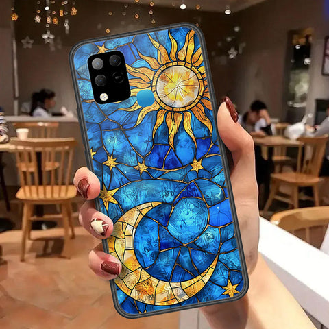 Infinix Hot 10s Cover - Celestial Starry Universe Series  - HQ Ultra Shine Premium Infinity Glass Soft Silicon Borders Case