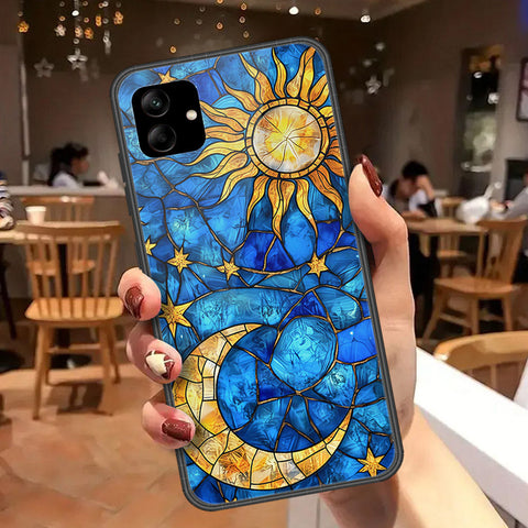 Samsung Galaxy A04 Cover - Celestial Starry Universe Series - HQ Ultra Shine Premium Infinity Glass Soft Silicon Borders Case