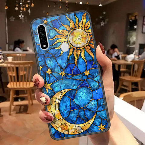 Oppo A31 Cover - Celestial Starry Universe Series  - HQ Ultra Shine Premium Infinity Glass Soft Silicon Borders Case