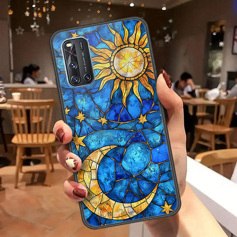 Vivo V19 Cover - Celestial Starry Universe Series  - HQ Ultra Shine Premium Infinity Glass Soft Silicon Borders Case