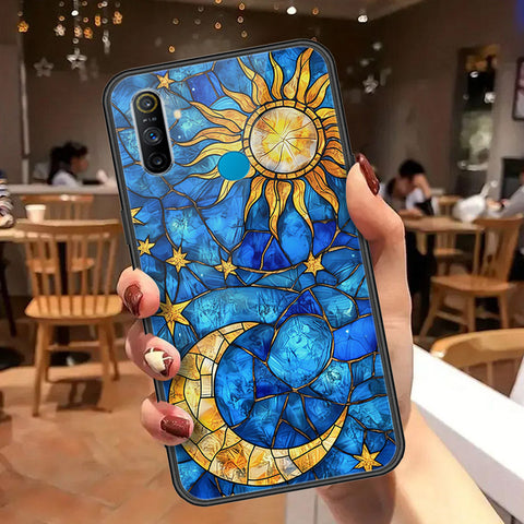 Realme C3 Cover - Celestial Starry Universe Series  - HQ Ultra Shine Premium Infinity Glass Soft Silicon Borders Case