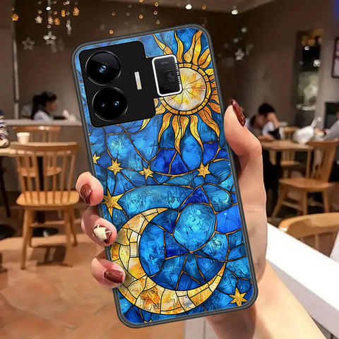Realme GT3 Cover - Celestial Starry Universe Series  - HQ Ultra Shine Premium Infinity Glass Soft Silicon Borders Case
