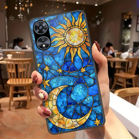 Oppo A58 4G Cover - Celestial Starry Universe Series - HQ Ultra Shine Premium Infinity Glass Soft Silicon Borders Case