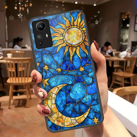 Xiaomi Redmi Note 12S Cover - Celestial Starry Universe Series - HQ Ultra Shine Premium Infinity Glass Soft Silicon Borders Case