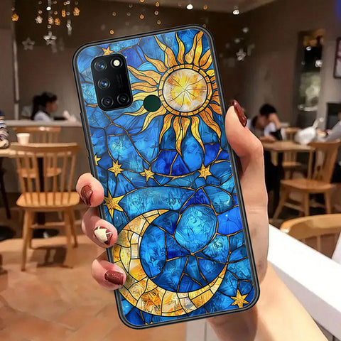 Realme 7i Cover - Celestial Starry Universe Series  - HQ Ultra Shine Premium Infinity Glass Soft Silicon Borders Case