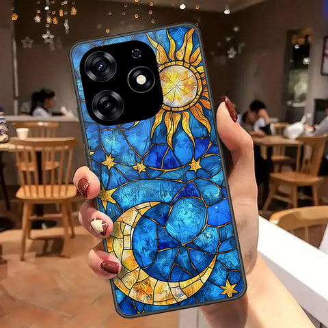 Tecno Spark 10 Pro Cover - Celestial Starry Universe Series - HQ Ultra Shine Premium Infinity Glass Soft Silicon Borders Case