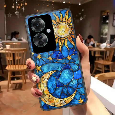Oppo Reno 11F 5G Cover - Celestial Starry Universe Series - HQ Ultra Shine Premium Infinity Glass Soft Silicon Borders Case