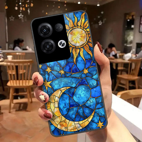 Oppo Reno 8 Pro Plus Cover - Celestial Starry Universe Series - HQ Ultra Shine Premium Infinity Glass Soft Silicon Borders Case