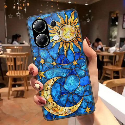 Xiaomi Redmi Note 14S Cover - Celestial Starry Universe Series - HQ Ultra Shine Premium Infinity Glass Soft Silicon Borders Case