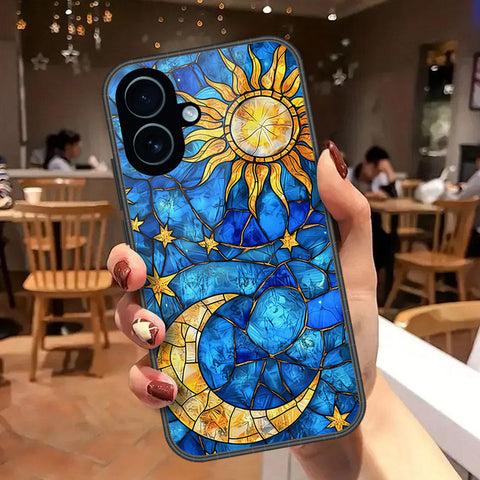 iPhone 17 - Celestial Starry Universe Series - HQ Ultra Shine Premium Infinity Glass Soft Silicon Borders Case