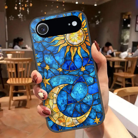iPhone 18 Air - Celestial Starry Universe Series - HQ Ultra Shine Premium Infinity Glass Soft Silicon Borders Case