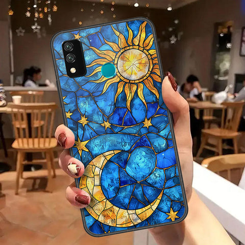 Huawei Y8s Cover - Celestial Starry Universe Series - HQ Ultra Shine Premium Infinity Glass Soft Silicon Borders Case