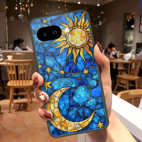 Google Pixel 9a Cover - Celestial Starry Universe Series - HQ Ultra Shine Premium Infinity Glass Soft Silicon Borders Case