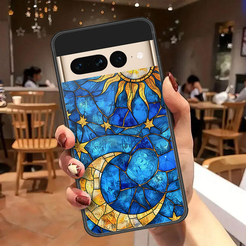 Google Pixel 7 Pro Cover - Celestial Starry Universe Series  - HQ Ultra Shine Premium Infinity Glass Soft Silicon Borders Case