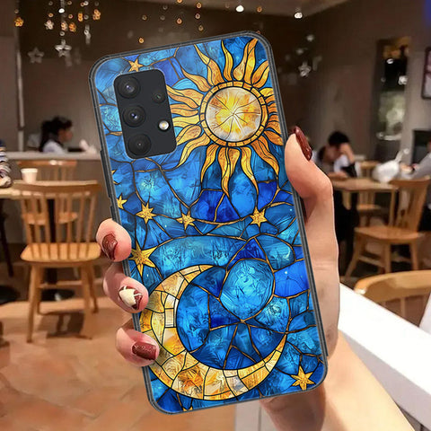 Samsung Galaxy A32 Cover - Celestial Starry Universe Series - HQ Ultra Shine Premium Infinity Glass Soft Silicon Borders Case (Fast Delivery)(AW)