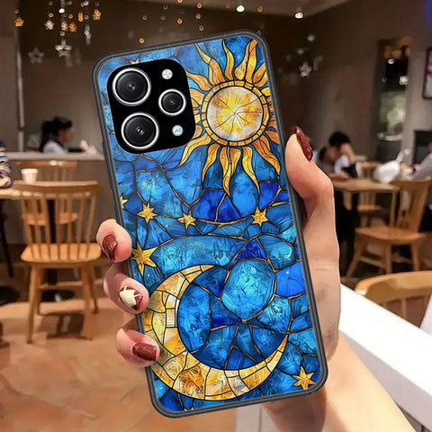 Xiaomi Redmi Note 12R Cover - Celestial Starry Universe Series - HQ Ultra Shine Premium Infinity Glass Soft Silicon Borders Case