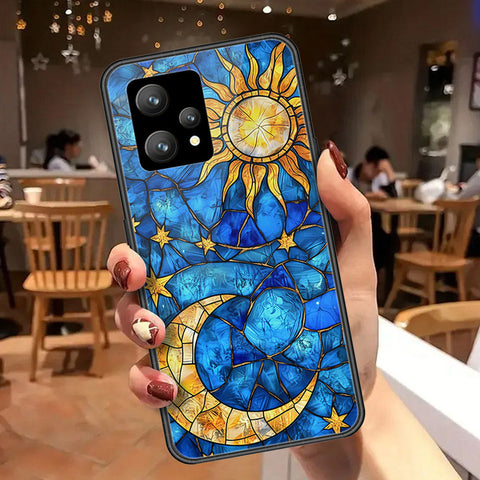 Realme 9 5G Cover - Celestial Starry Universe Series - HQ Ultra Shine Premium Infinity Glass Soft Silicon Borders Case