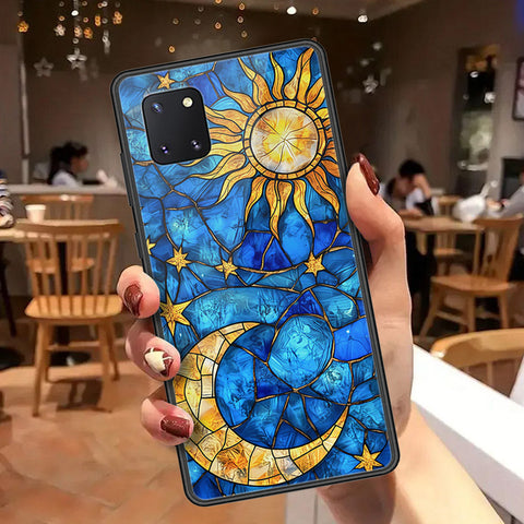 Samsung Galaxy A81 Cover - Celestial Starry Universe Series  - HQ Ultra Shine Premium Infinity Glass Soft Silicon Borders Case