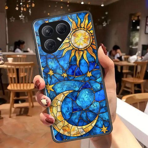 Tecno Pova 7 4G Cover - Celestial Starry Universe Series  - HQ Ultra Shine Premium Infinity Glass Soft Silicon Borders Case