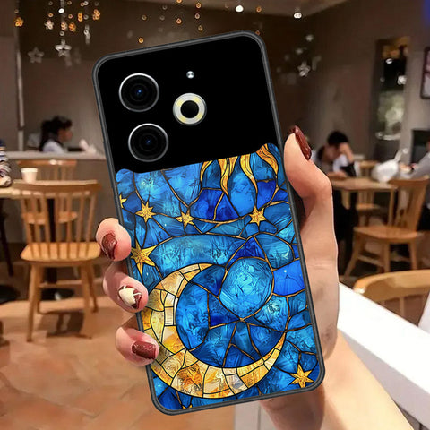 Tecno Pova 6 Pro Cover - Celestial Starry Universe Series  - HQ Ultra Shine Premium Infinity Glass Soft Silicon Borders Case