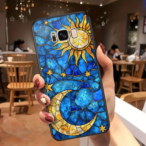 Samsung Galaxy S8 Plus Cover - Celestial Starry Universe Series  - HQ Ultra Shine Premium Infinity Glass Soft Silicon Borders Case
