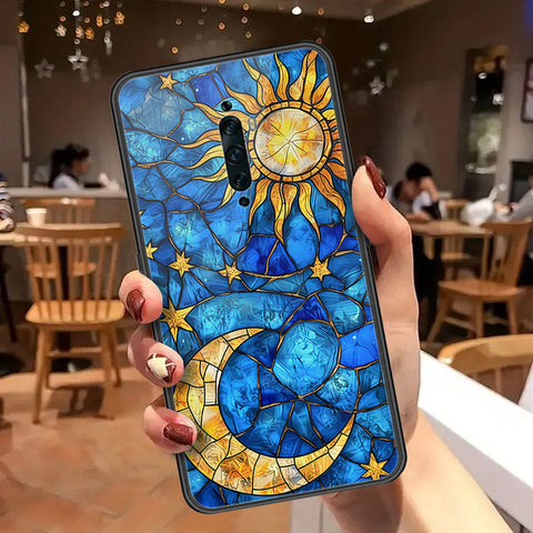 Oppo Reno 2F Cover - Celestial Starry Universe Series  - HQ Ultra Shine Premium Infinity Glass Soft Silicon Borders Case