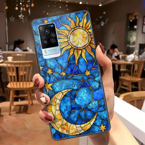 Vivo X60 Pro Cover - Celestial Starry Universe Series  - HQ Ultra Shine Premium Infinity Glass Soft Silicon Borders Case