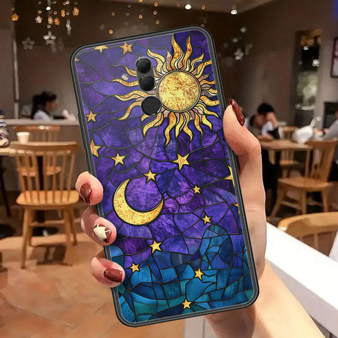 Huawei Mate 20 Lite Cover - Celestial Starry Universe Series  - HQ Ultra Shine Premium Infinity Glass Soft Silicon Borders Case