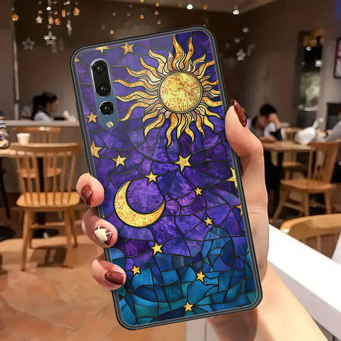 Huawei P20 Pro Cover - Celestial Starry Universe Series  - HQ Ultra Shine Premium Infinity Glass Soft Silicon Borders Case