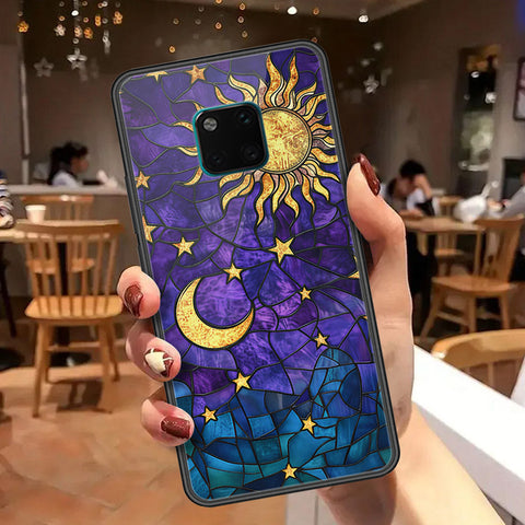 Huawei Mate 20 Pro Cover - Celestial Starry Universe Series  - HQ Ultra Shine Premium Infinity Glass Soft Silicon Borders Case