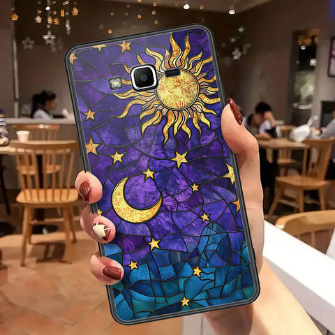 Samsung Galaxy J2 Prime Cover - Celestial Starry Universe Series  - HQ Ultra Shine Premium Infinity Glass Soft Silicon Borders Case