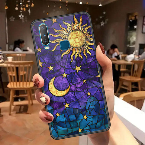 Vivo Y12 Cover - Celestial Starry Universe Series  - HQ Ultra Shine Premium Infinity Glass Soft Silicon Borders Case
