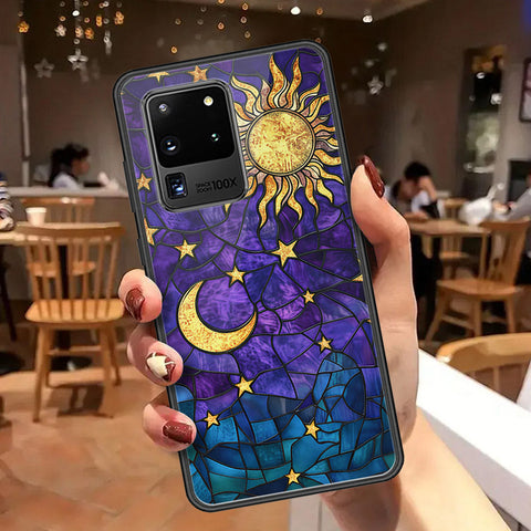Samsung Galaxy S20 Ultra Cover - Celestial Starry Universe Series  - HQ Ultra Shine Premium Infinity Glass Soft Silicon Borders Case
