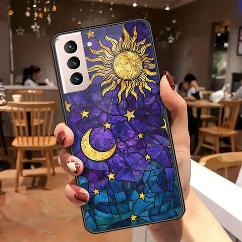 Samsung Galaxy S21 5G Cover - Celestial Starry Universe Series  - HQ Ultra Shine Premium Infinity Glass Soft Silicon Borders Case