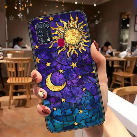 Samsung Galaxy F41 Cover - Celestial Starry Universe Series  - HQ Ultra Shine Premium Infinity Glass Soft Silicon Borders Case