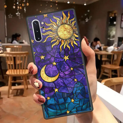 Samsung Galaxy Note 10 Plus Cover - Celestial Starry Universe Series  - HQ Ultra Shine Premium Infinity Glass Soft Silicon Borders Case