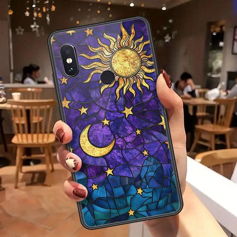 Xiaomi Redmi Note 5 Pro Cover - Celestial Starry Universe Series  - HQ Ultra Shine Premium Infinity Glass Soft Silicon Borders Case