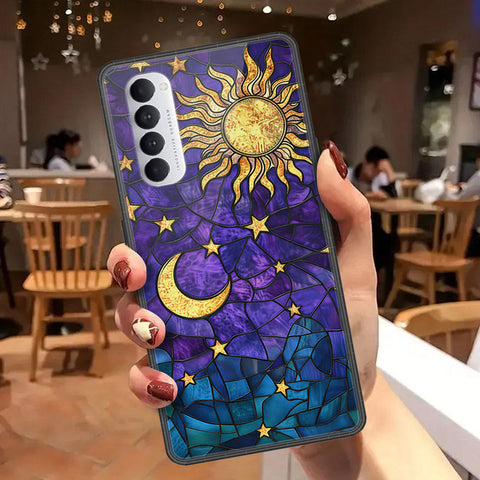 Oppo Reno 4 Pro Cover - Celestial Starry Universe Series  - HQ Ultra Shine Premium Infinity Glass Soft Silicon Borders Case
