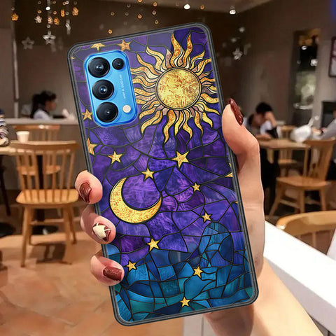 Oppo Reno 5 Pro 5G Cover - Celestial Starry Universe Series  - HQ Ultra Shine Premium Infinity Glass Soft Silicon Borders Case