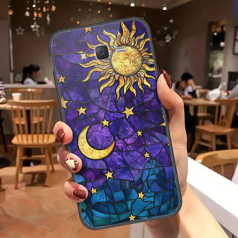 Samsung Galaxy J7 2015 Cover - Celestial Starry Universe Series  - HQ Ultra Shine Premium Infinity Glass Soft Silicon Borders Case