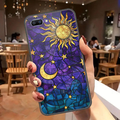 Oppo A12e Cover - Celestial Starry Universe Series  - HQ Ultra Shine Premium Infinity Glass Soft Silicon Borders Case